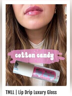 BRAND NEW TMLL Lip Drip Luxury Gloss — Cotton Candy Pink